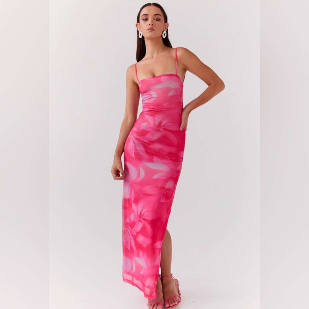 Peppermayo Vibrant Pink Maxi Dress